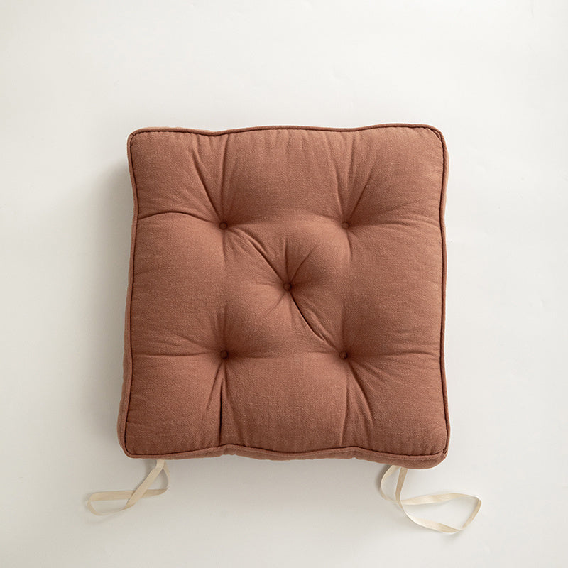 Japanese Simple Cotton And Linen Cushion Thickened And Anti-skid