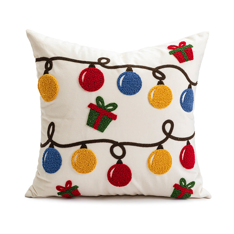 Embroidered Pillowcase - Decorative Pillow Cover with Artistic Design