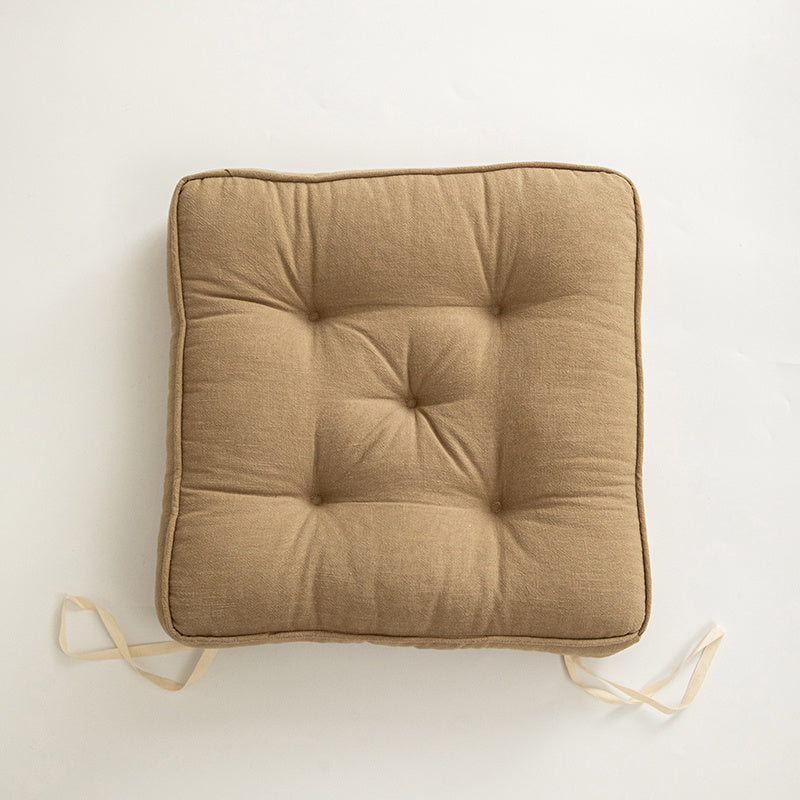 Japanese Simple Cotton And Linen Cushion Thickened And Anti-skid