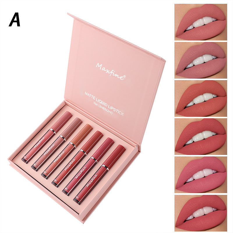 Professional Matte Lipstick Collection - 6-Piece Mini Lipstick Set Long-Lasting Formula