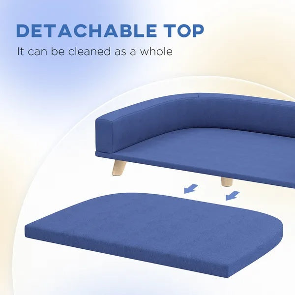 Dog Sofa Couch Bed With Washable Cushion For Large Dogs
