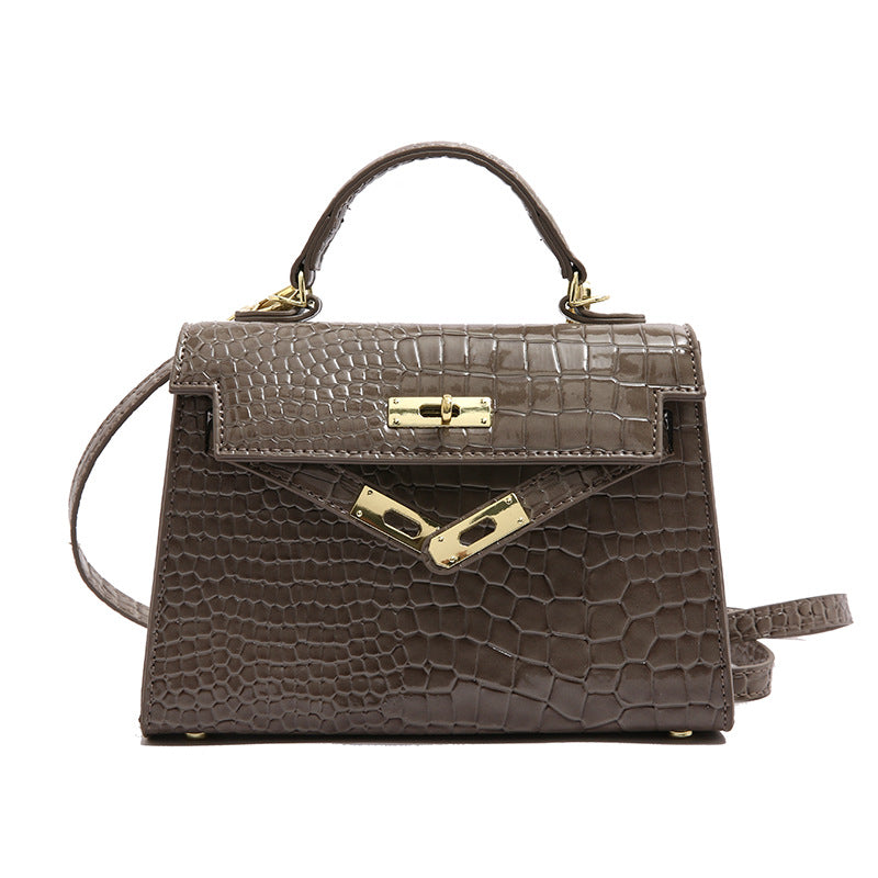 Women's Square Shoulder Bag - Classic PU Leather Handbag