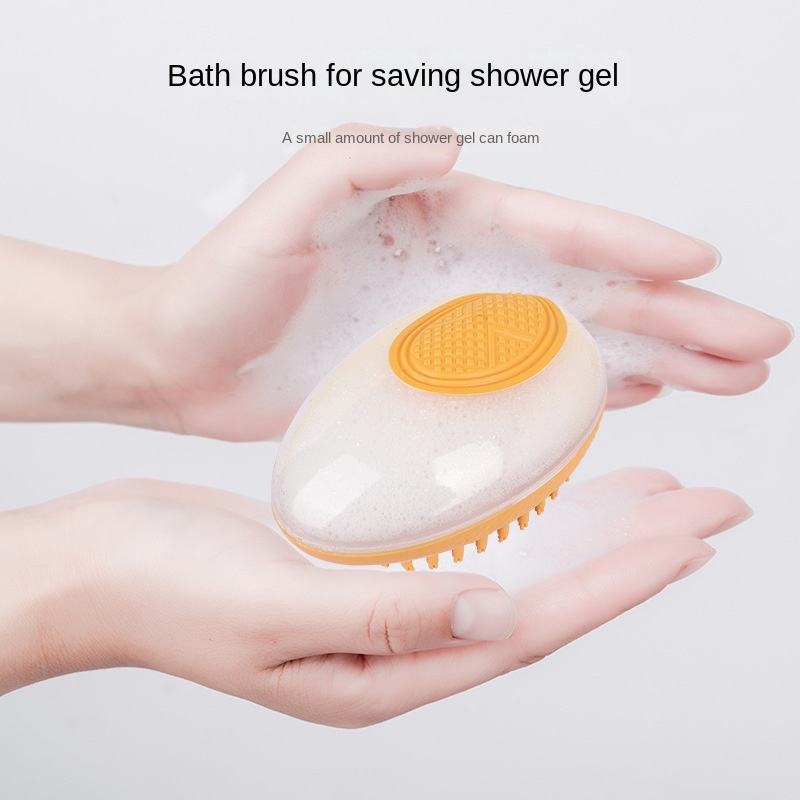 Dog Cat Bath Brush 2-in-1 - Pet SPA Massage Comb with Soft Silicone for Grooming & Shower