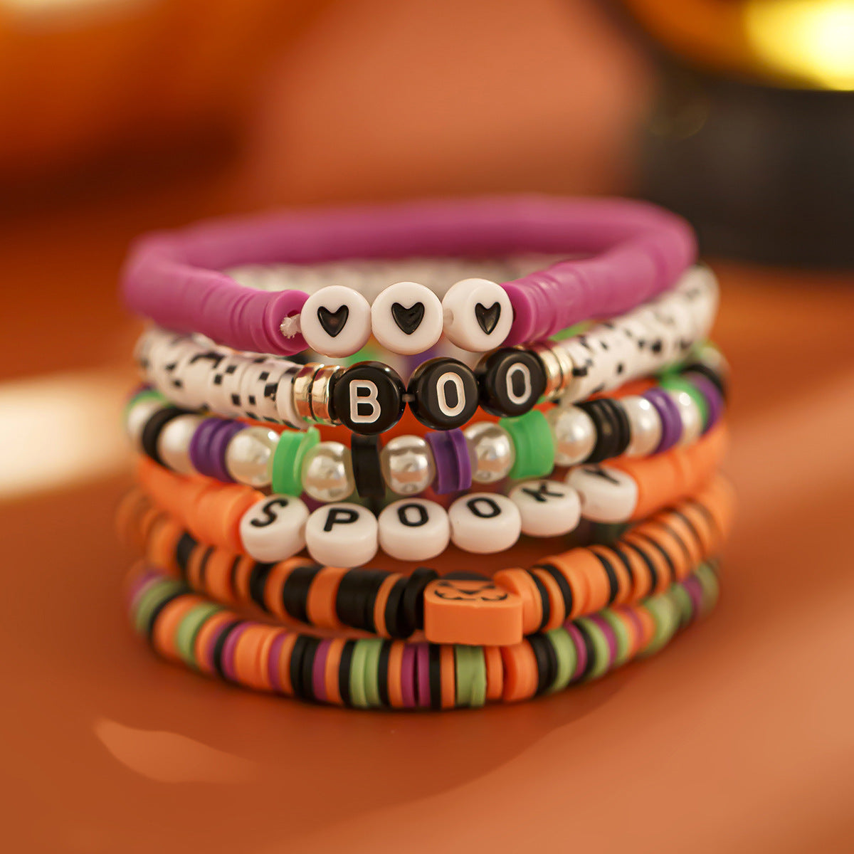 Bat Crystal Bracelet Set - Simple Personality Halloween Jewelry