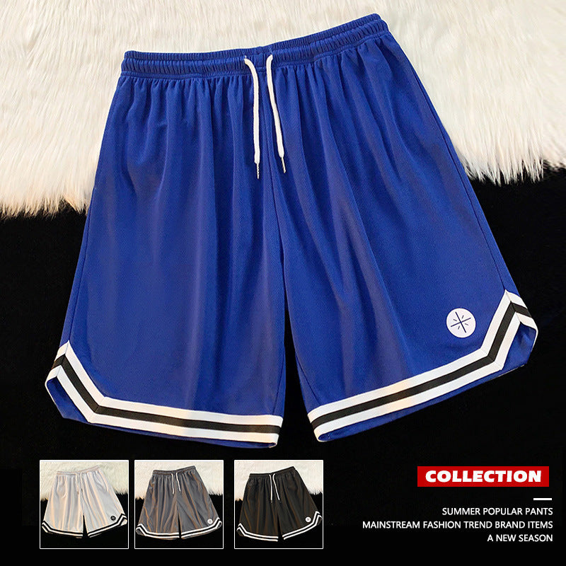 Men's Basketball Sports Shorts - Quick-Drying Ice Silk Design