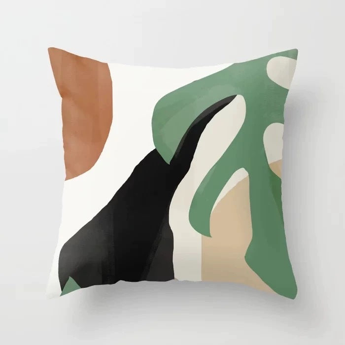 Abstract Geometric Portrait Pillowcase - Modern Art Home Sofa Cushion Pillow Cover