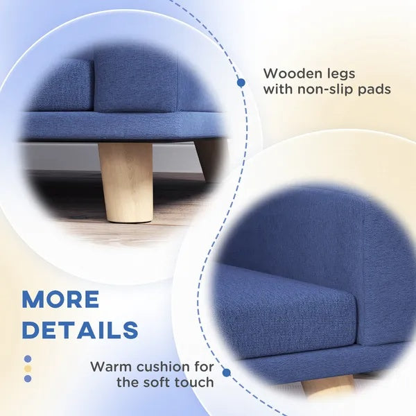 Dog Sofa Couch Bed With Washable Cushion For Large Dogs