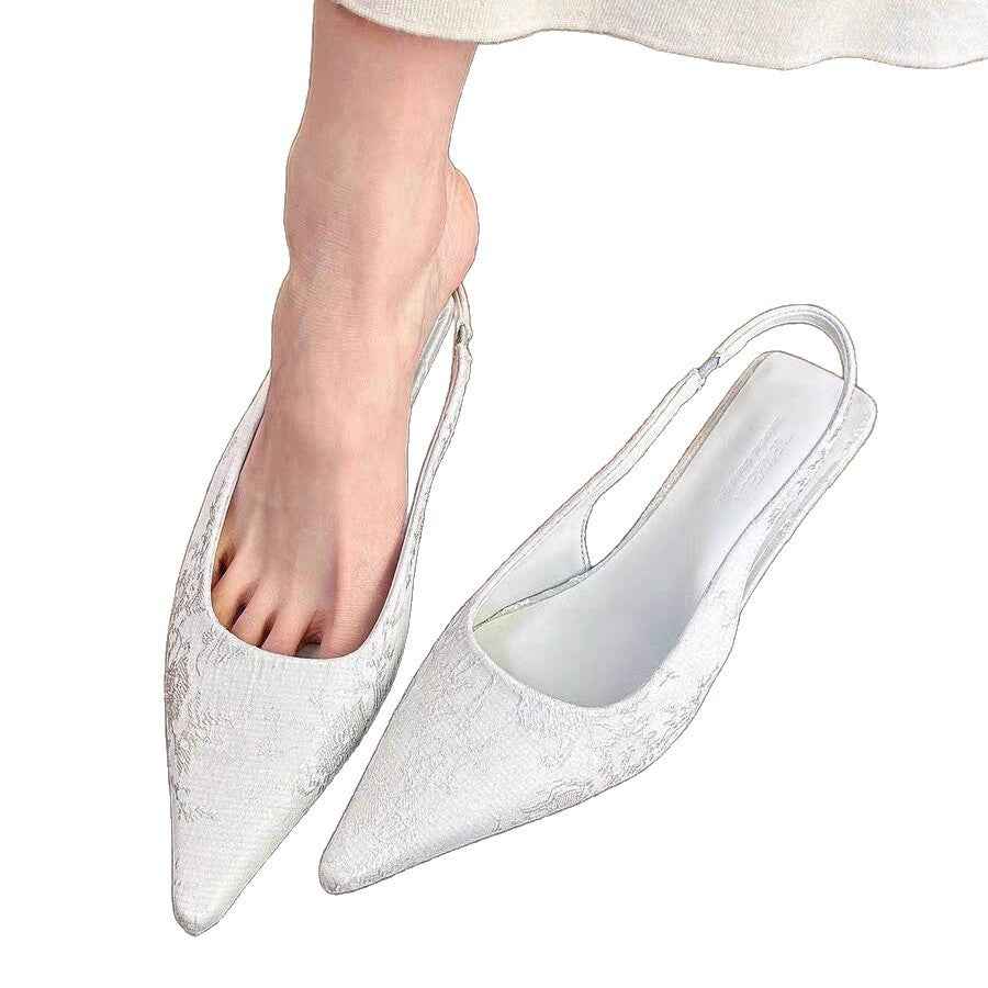 White Suede High Heels Women's Elegant Fashion Stiletto