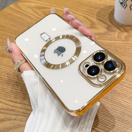 Magnetic Electroplated iPhone Case - Premium Transparent Design iPhone 16 Pro Max
