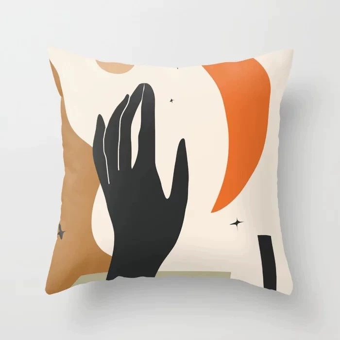 Abstract Geometric Portrait Pillowcase - Modern Art Home Sofa Cushion Pillow Cover