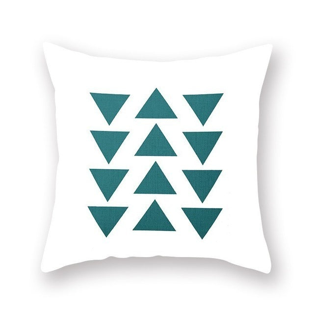 Bright Color Geometric Pillow Cushion Cover - Bold Modern Pattern for Contemporary Home