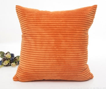 2.5 corn strips corduroy plush plain hug pillowcase cushion set without core