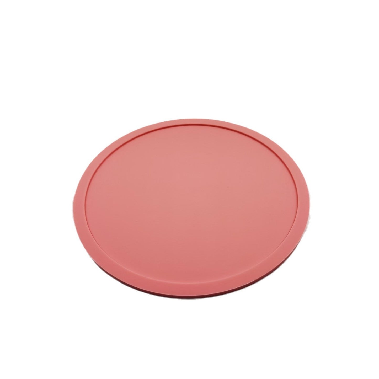 Premium Round Silicone Coasters - 10cm Black Non-Slip Set