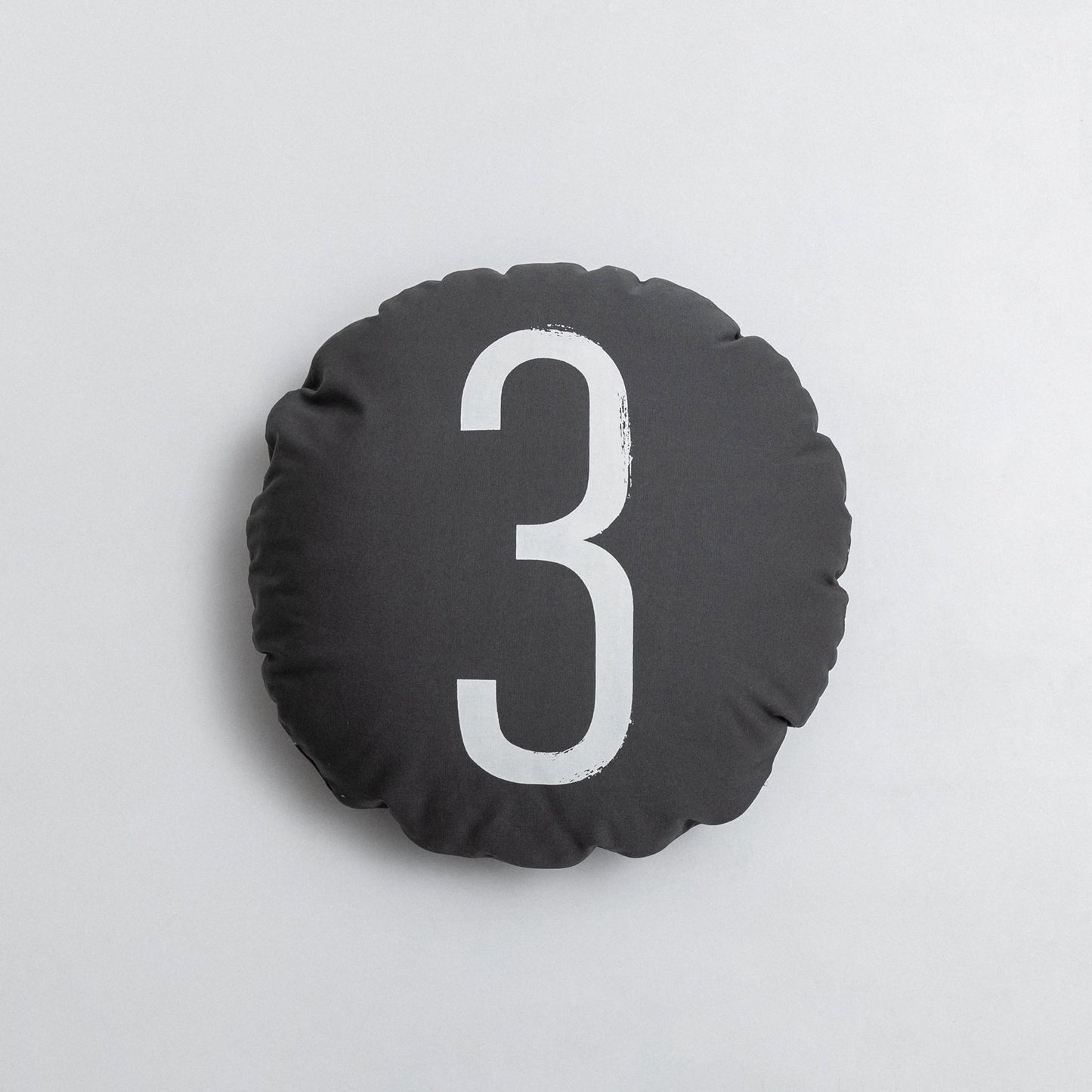 Cotton Canvas Round Pillow Sofa Cushion