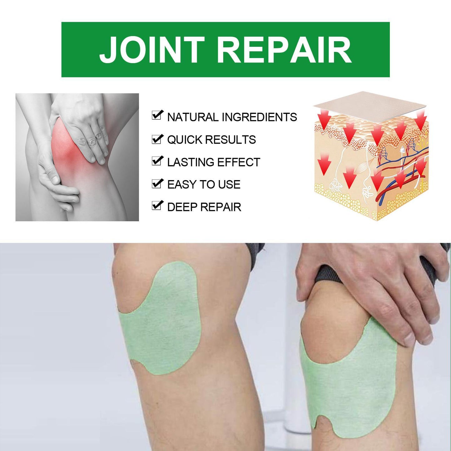 Mugwort Patch For Knee Care To Activate Tendons And Bones And Relieve Lumbar And Cervical Joint Pain