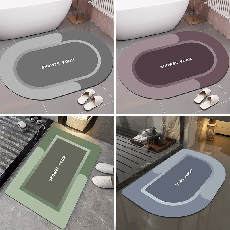 Luxury Crystal Velvet Non-Slip Floor Mat - 40x60cm