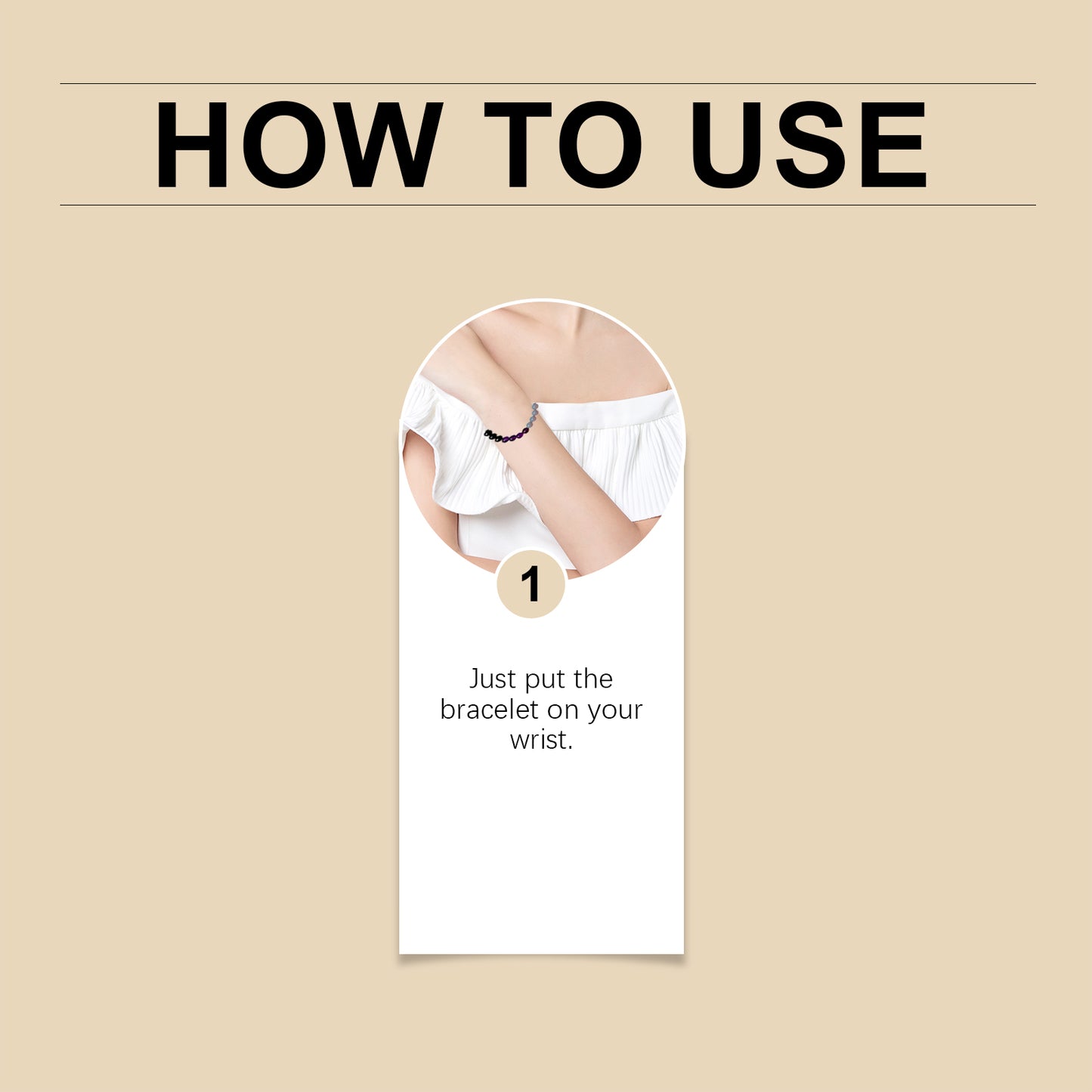 Purple Glass Bracelet, Glass Crystal Personality Fashion Decorative Clothing Accessories Hand Beaded Bracelet