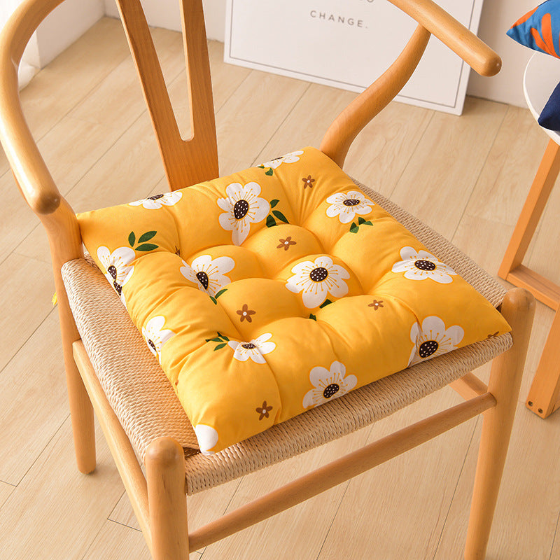Simple Printed Square Cushion Cartoon Bay Window