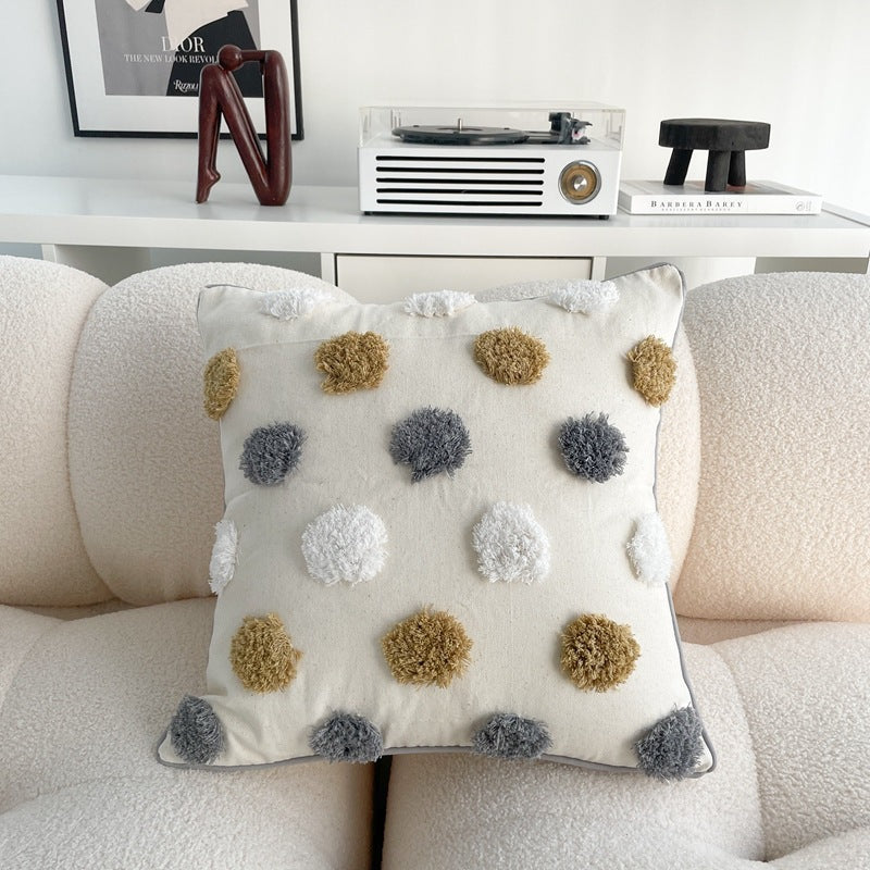 Cotton And Linen Bohemian Ins Style Pillow Sofa Living Room And Bedside Backrest Bay Window Tassel Cushion Cover