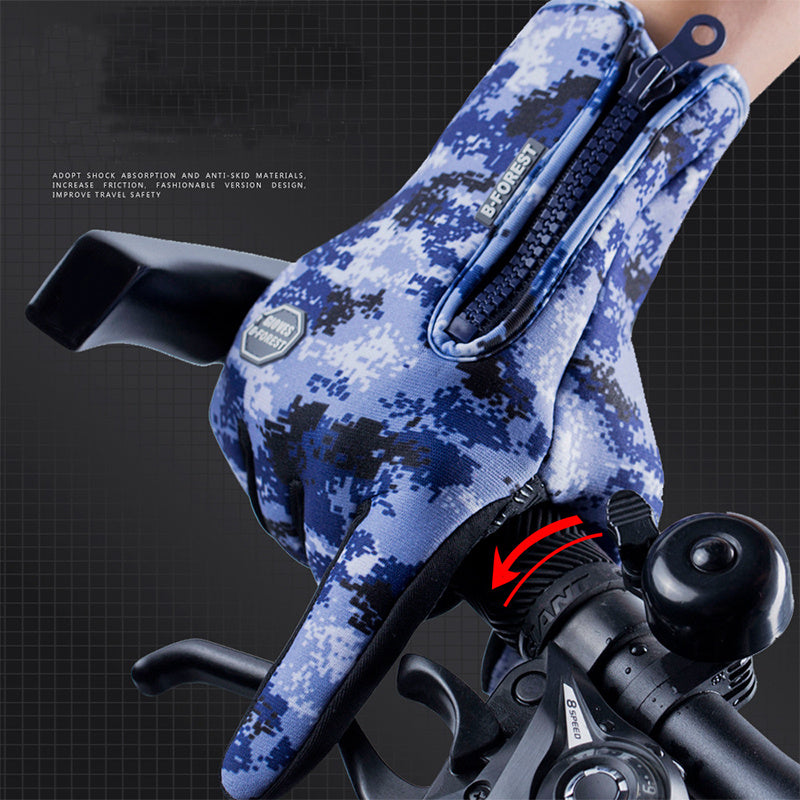 Winter Touch Screen Gloves - Waterproof Sports Gloves with Fleece