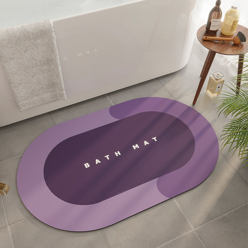 Premium Diatom Mud Absorbent Bathroom Mat - Quick-Dry Non-Slip