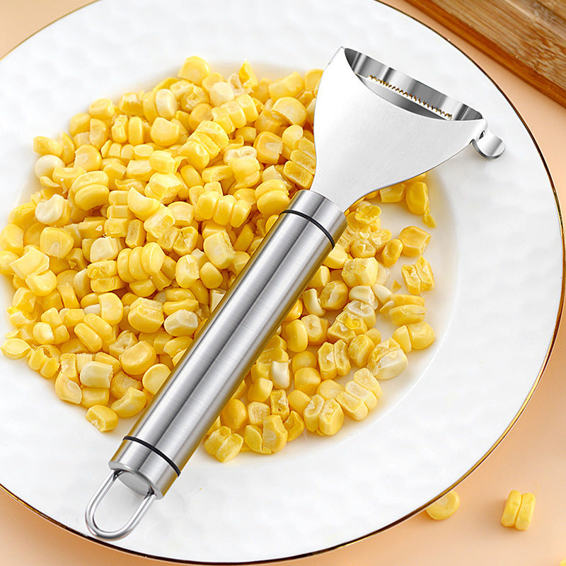 Professional 304 Stainless Steel Corn Peeler & Thresher - Multi-Function Kitchen Tool