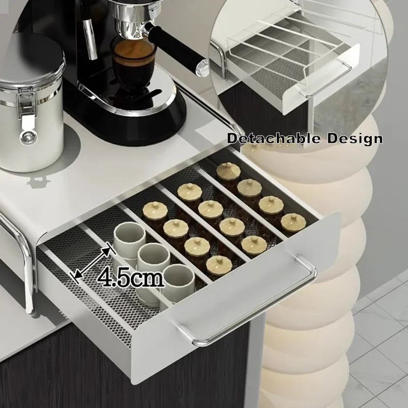 Capsule Coffee Display Rack | Drawer Storage Organizer for Coffee Machine & Tea Bags