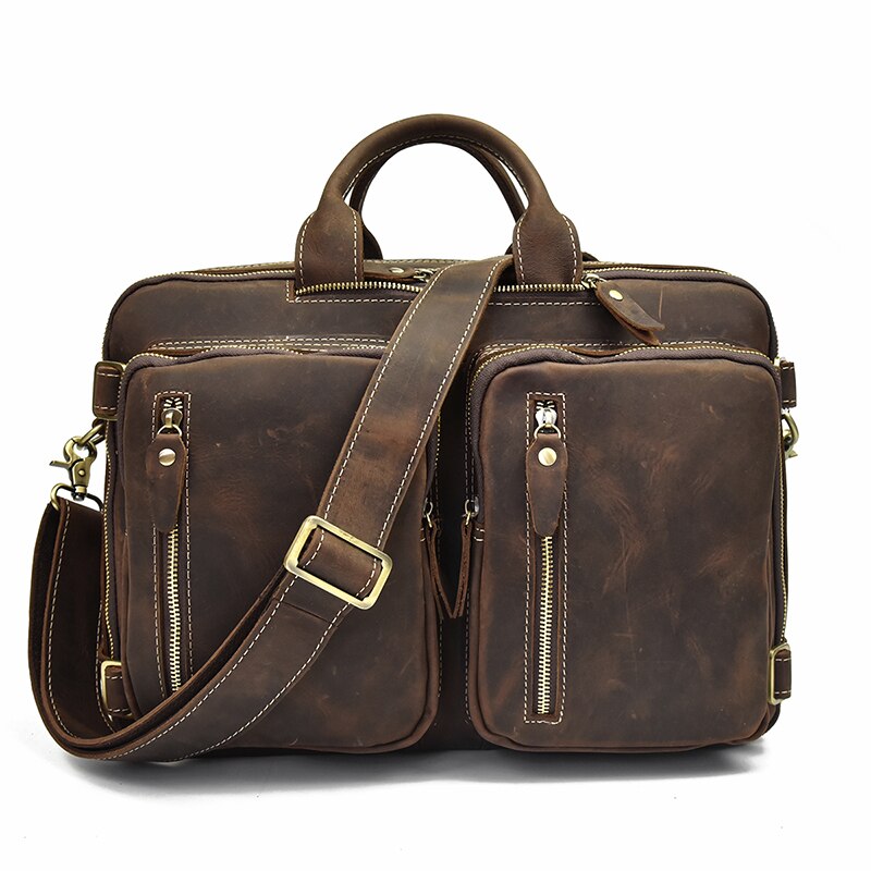 Dublin Sac à dos/porte-documents en cuir 2-en-1