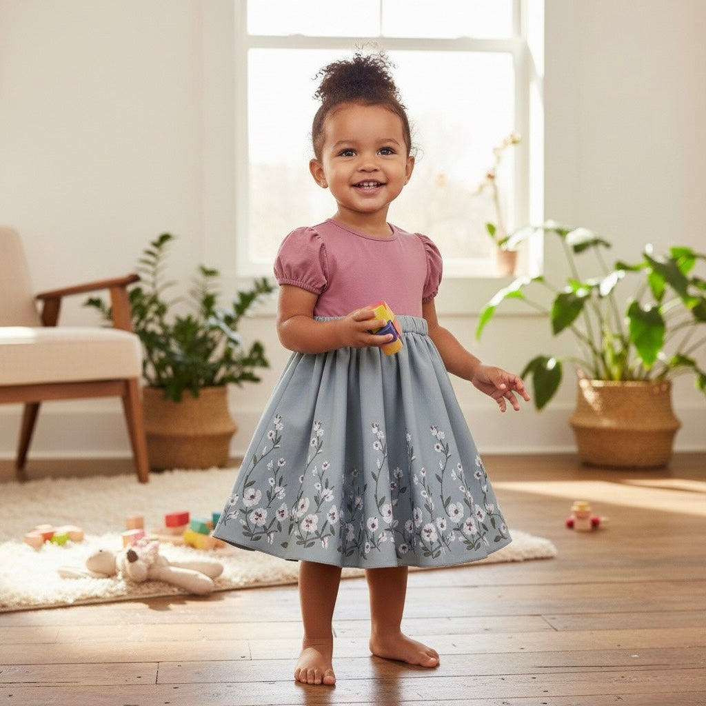 Robe en coton bio douce et respirante pour filles | Bloom