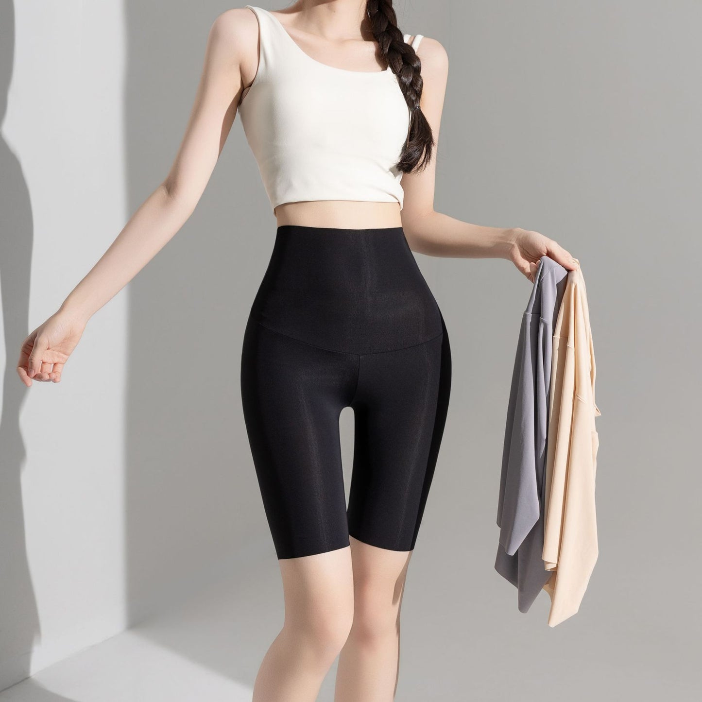 Ice Silk Shark Pants - Women's Ultra-Thin High-Waisted Seamless Leggings