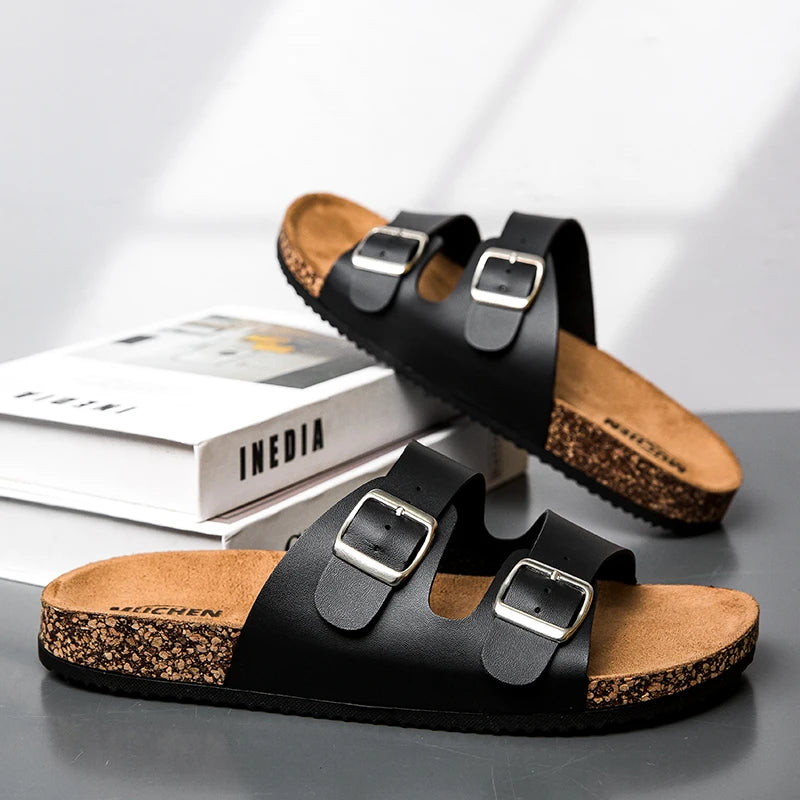Summer men and women slippers Birken indoor non-slip cork slippers girls beach outdoor sandals family comfortable casual shoes