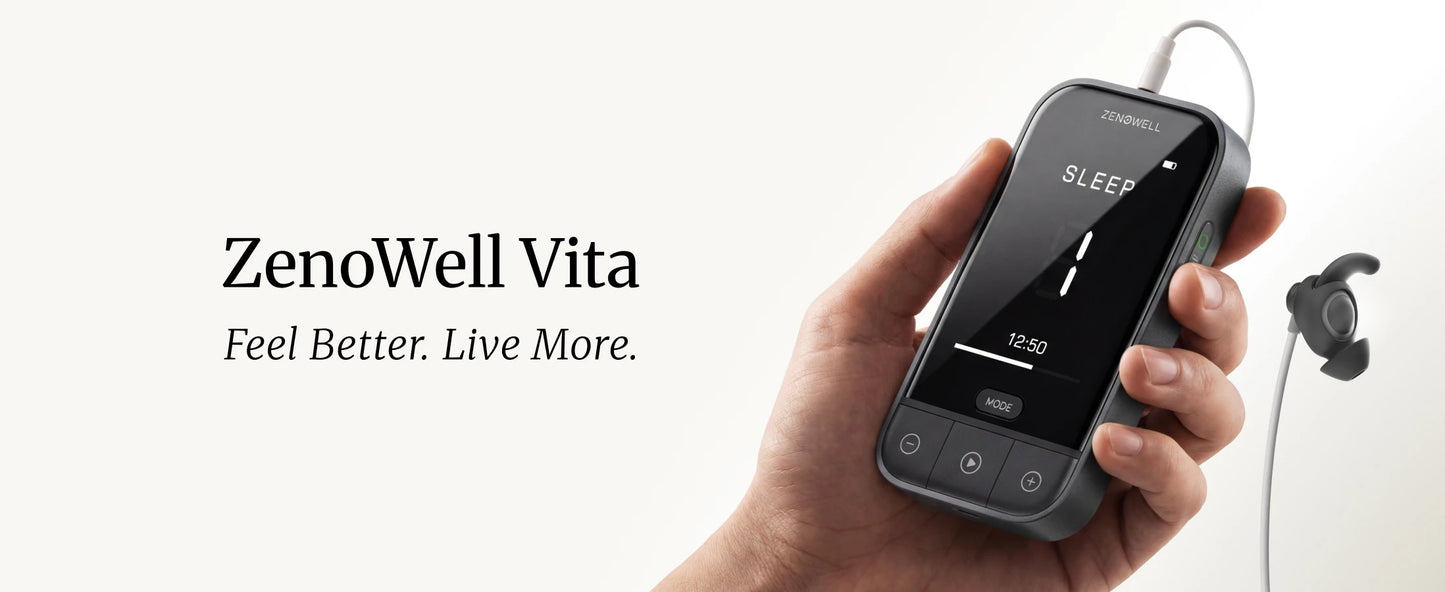 ZenoWell Vita Ear-Worn Vagus Nerve Stimulator – Portable Stress Relief & Wellness Device