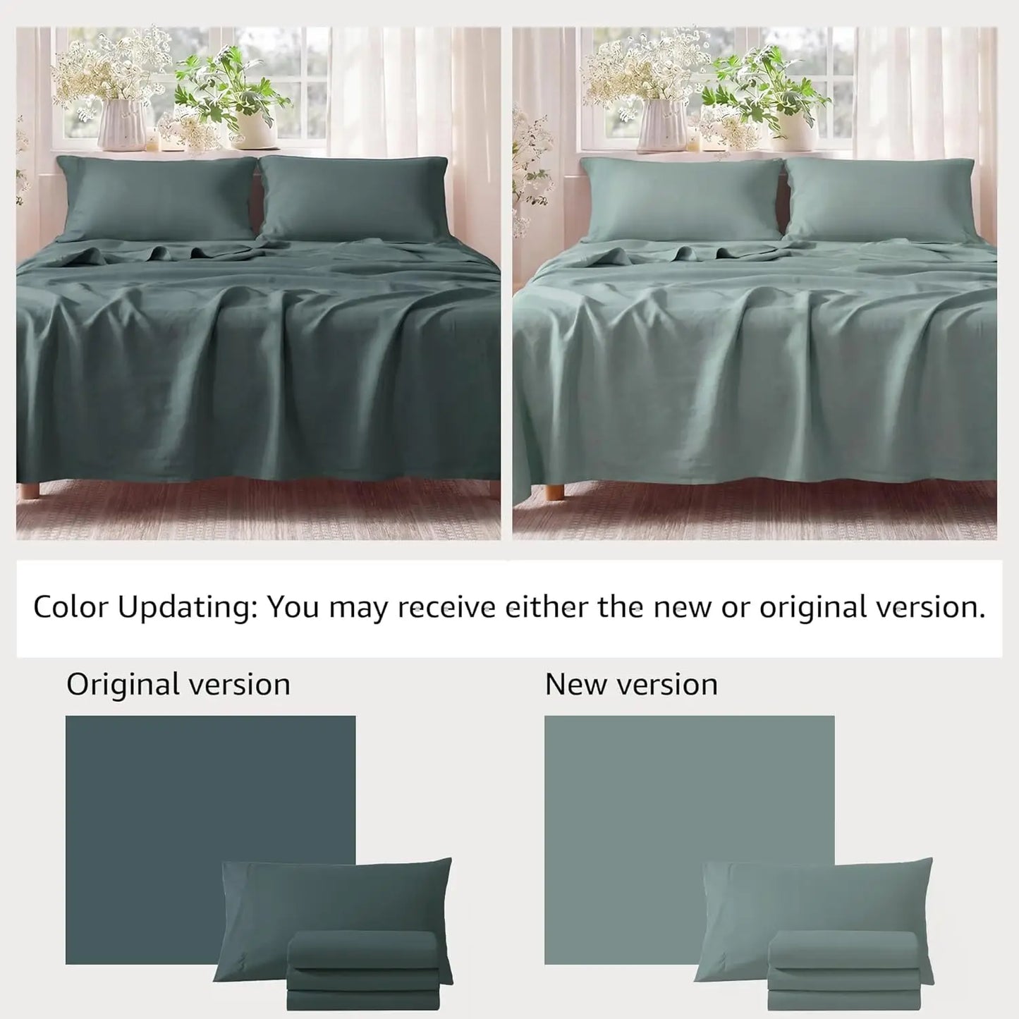 Queen Comforter Set 7 Pieces Sage Green Bed in a Bag with Sheets and Pillowcases
