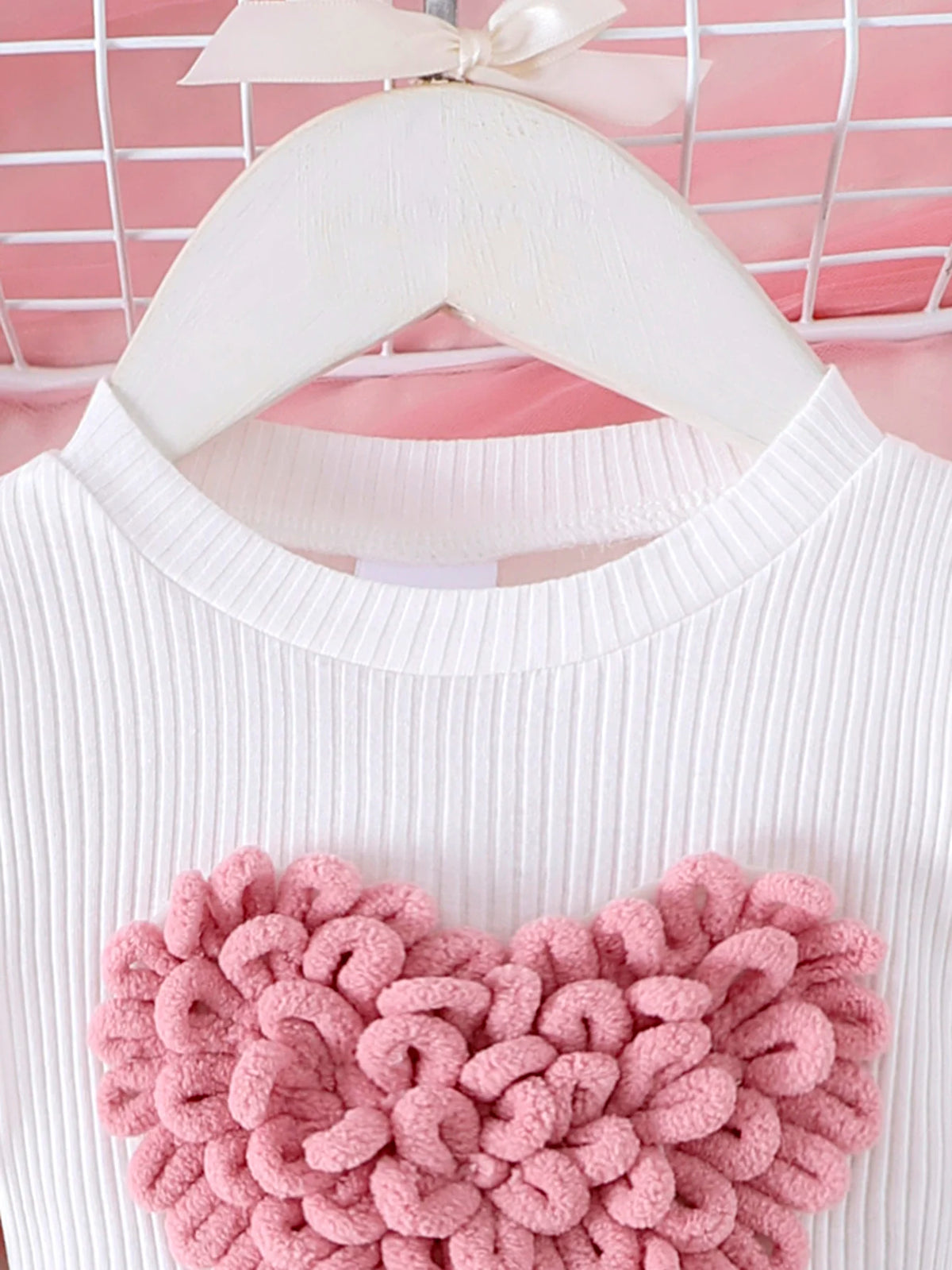 Bubble Sleeve Top & Skirt Set for Girls 1-3 Years