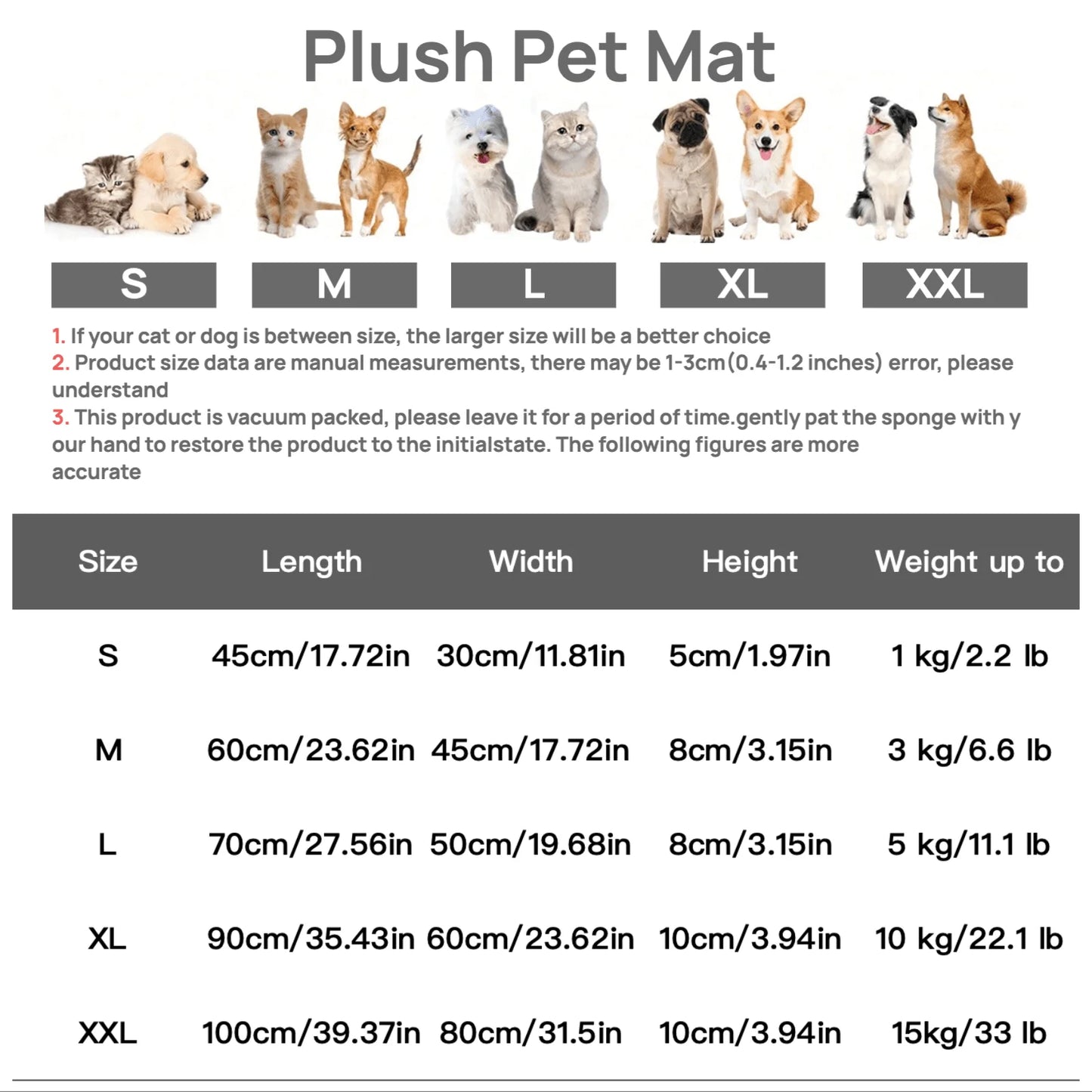 Washable Plush Pet Crate Bed — Anti-Slip Mat for Dogs & Cats, All Sizes