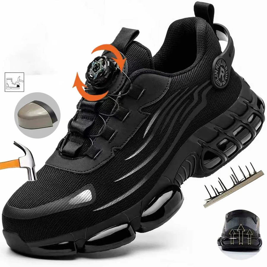 Men’s Safety Work Shoes — Steel Toe, Puncture-Proof & Anti-Smash