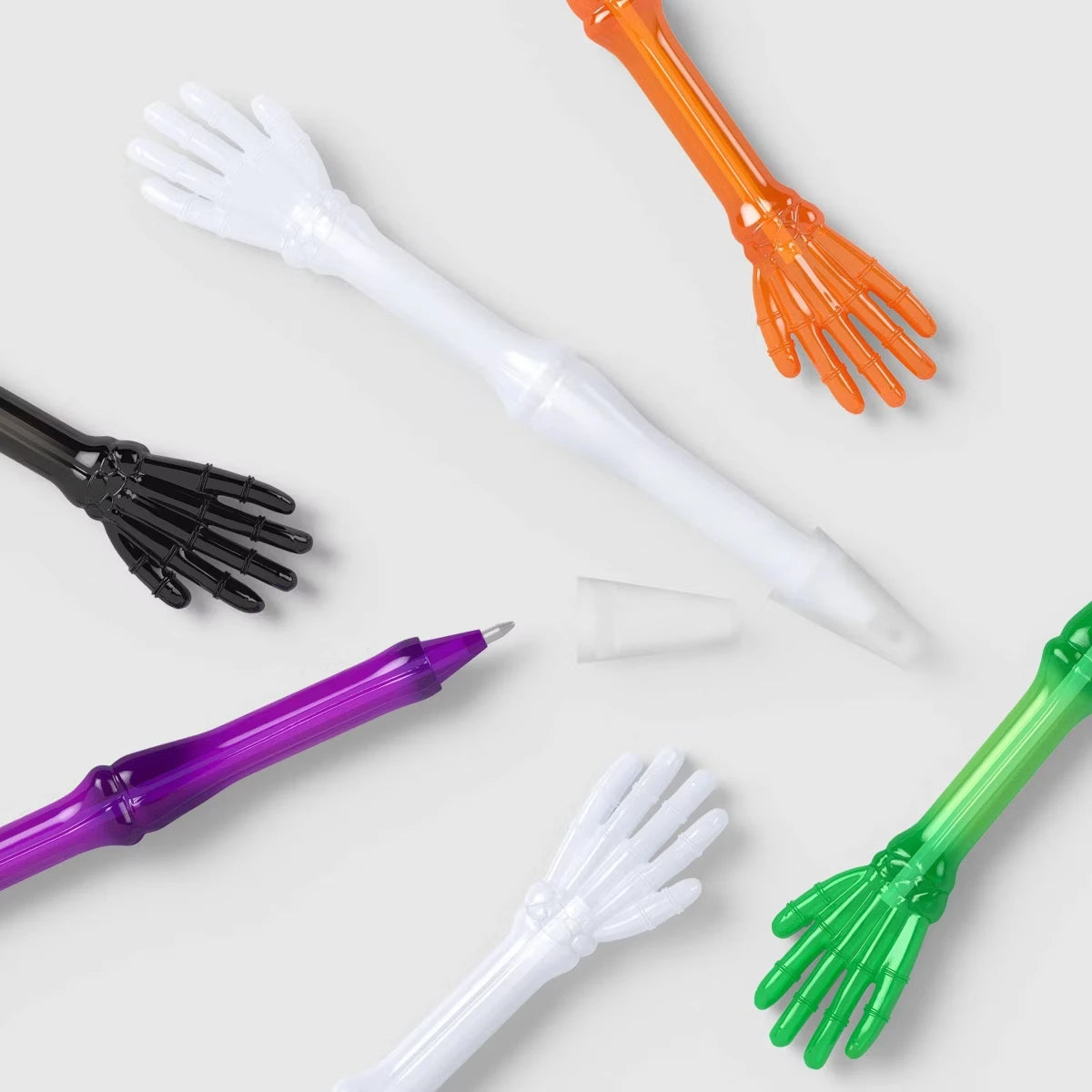 6ct Skeleton Pens Party Favor Skeleton Themed Writing Instruments for Halloween Party Supplies