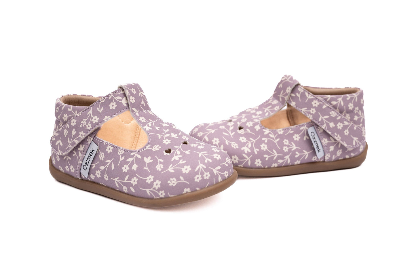 Ava Blossom Chaussures Mary Janes pieds nus pour enfants | Chaussures fleuries à bride en T pour tout-petits