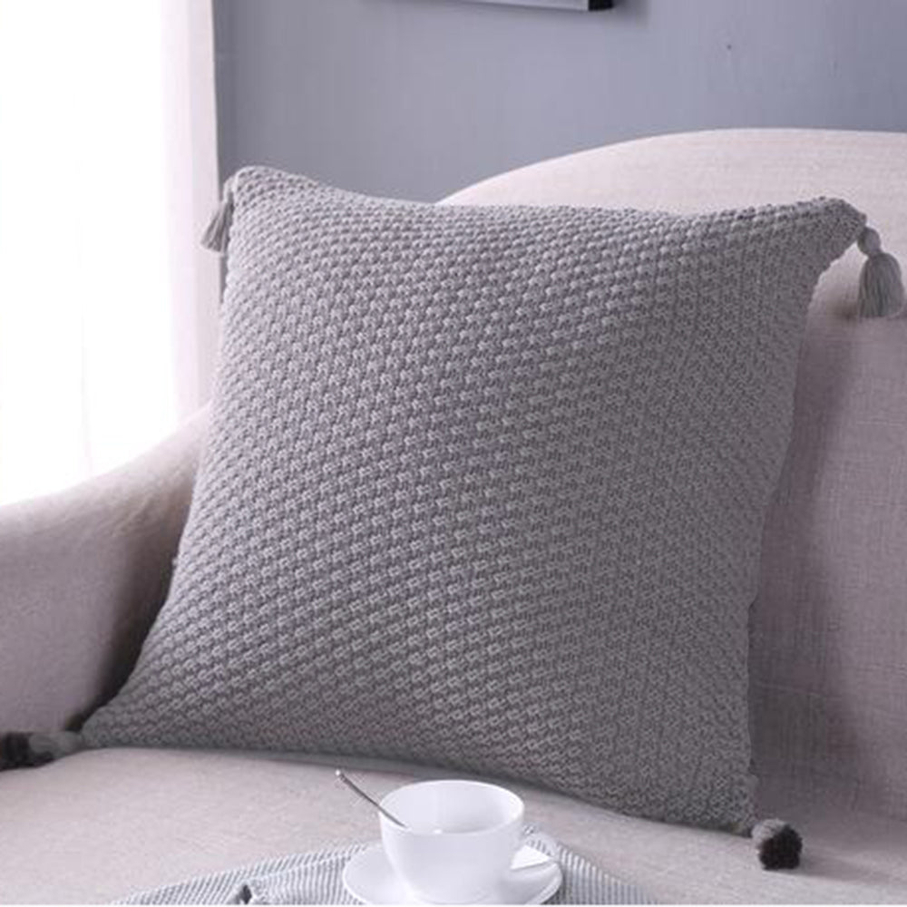 Set of 2 Beautiful combination Pillow Covers AND Inserts mixed colors, one of each