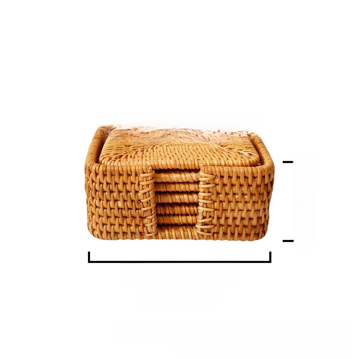 Eco-Friendly Woven Coasters - Natural Autumn Vine Material Set