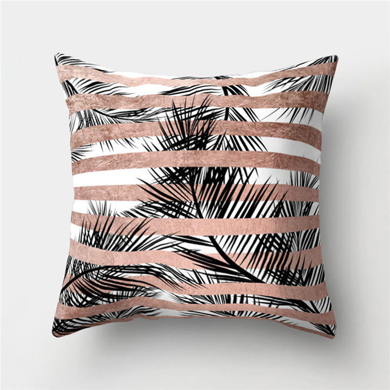 Leather Velvet Pillowcase Sofa Cushion Cover - Luxury Textured Throw Pillow for Home