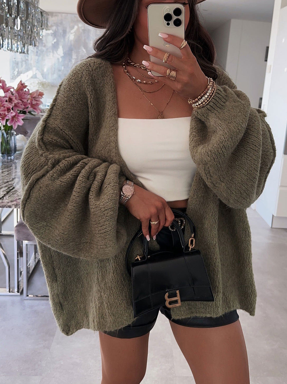 Loose Knitted Cardigan for Women