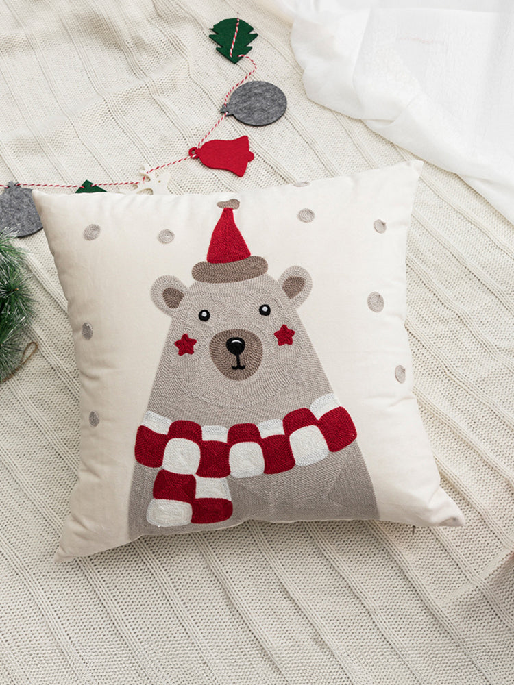 Embroidered Pillowcase - Decorative Pillow Cover with Artistic Design