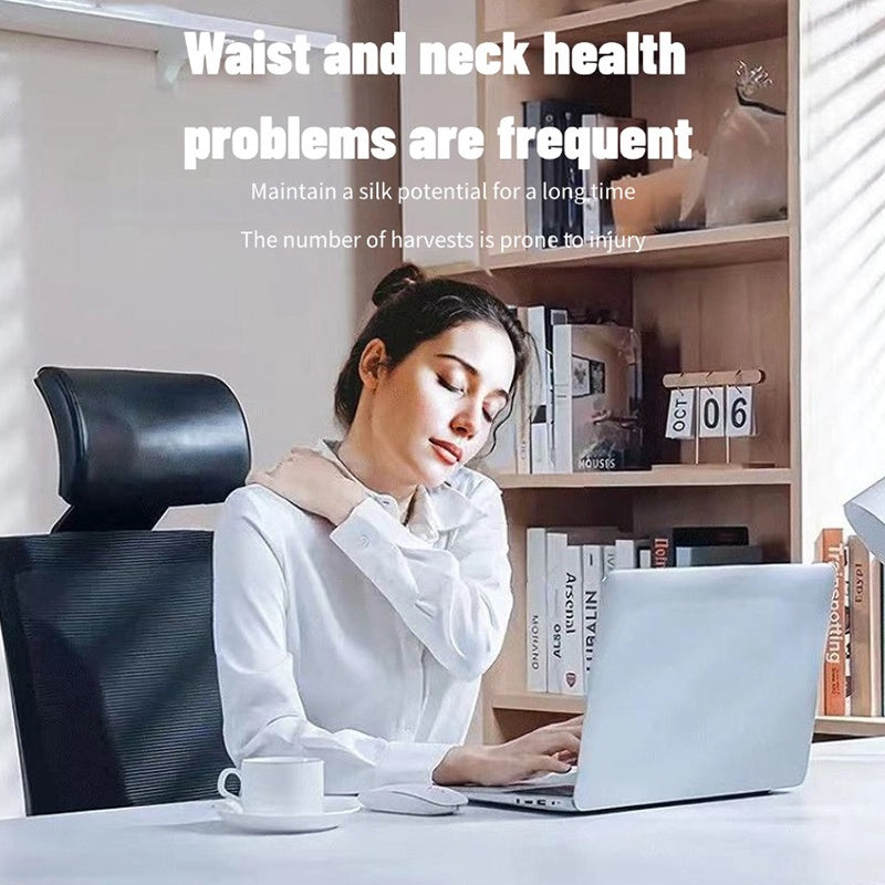 Massage The Back And Neck With Heated, Kneading Deep Tissue Massage Pillows