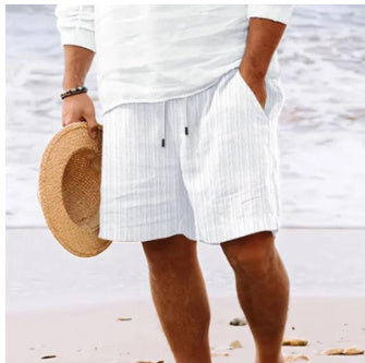 Men's Fashion Personality Cotton Hemp Shorts - Casual Summer Comfort