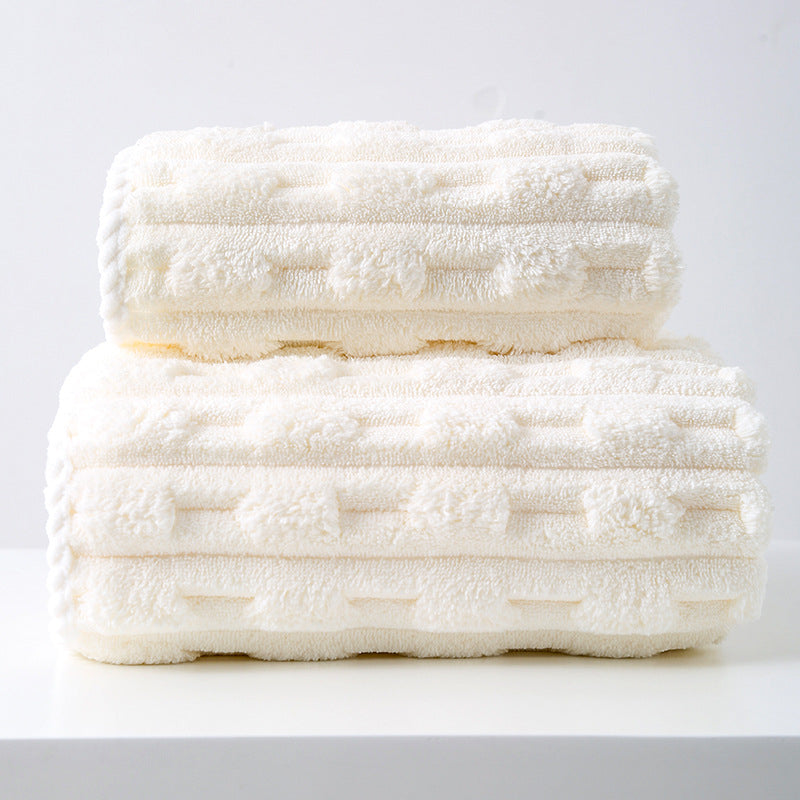 Thickened And Oversized Towel For Face Wash Coral Velvet