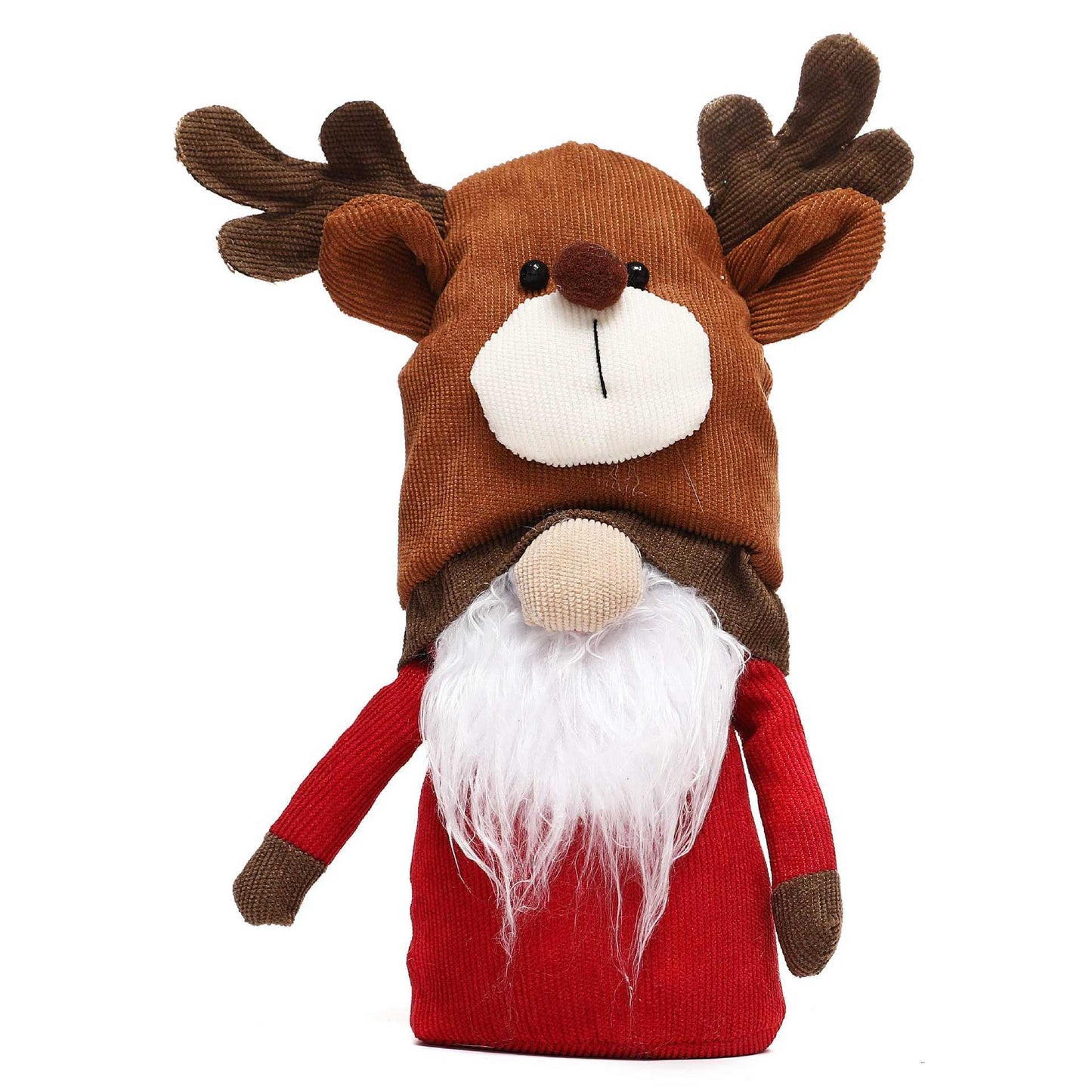 Corduroy Knitted Christmas Gnome Desktop Ornaments - Plush Cute Snowman Elf Soft Doll Bedroom Decor