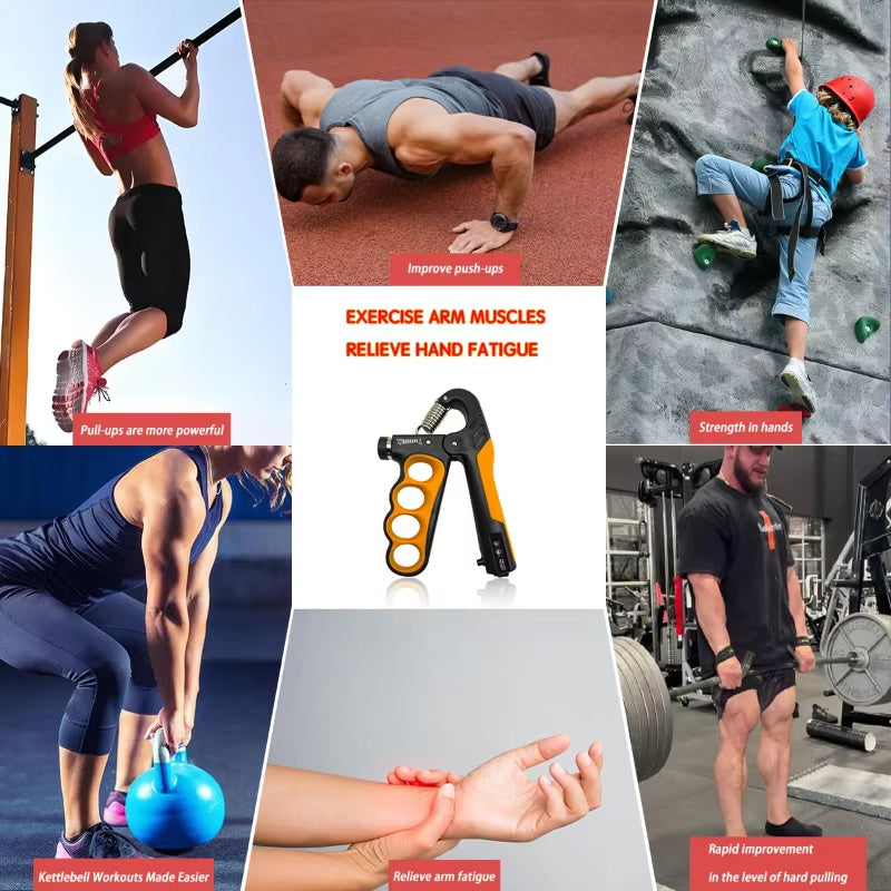 Adjustable Hand Grip Strengthener - 5-100kg Resistance Trainer