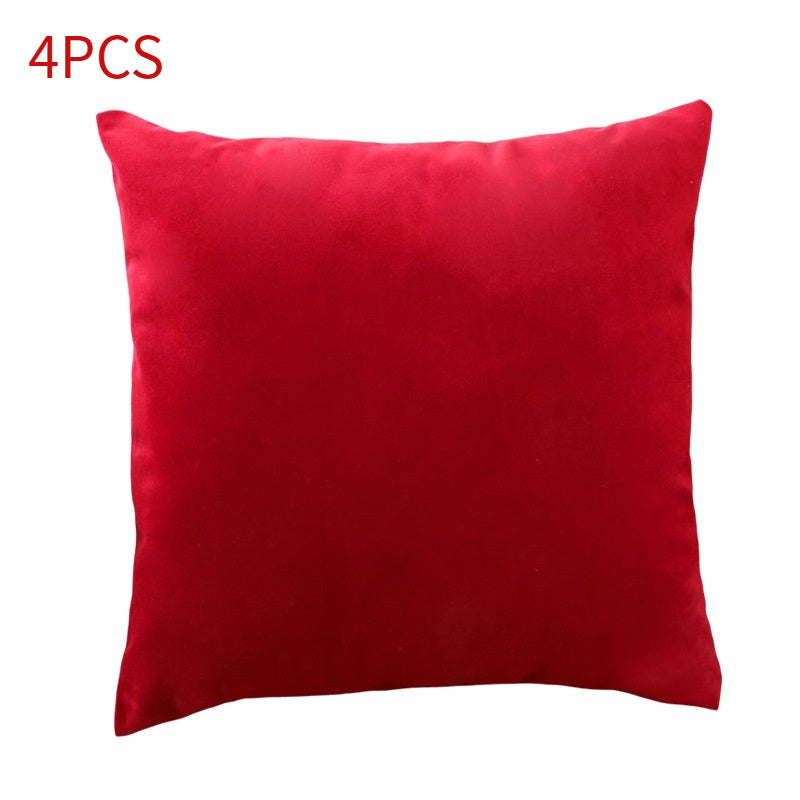 Solid Color Cushion Sofa Pillow White Blue Gray Coffee Color Purple Red Cushion Cover Waist Pillow