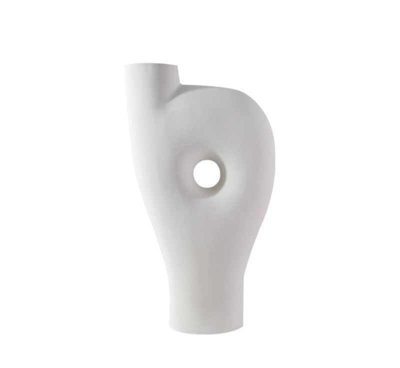 Premium Nordic Abstract Ceramic Vase - Handmade Creative Home Furnishing